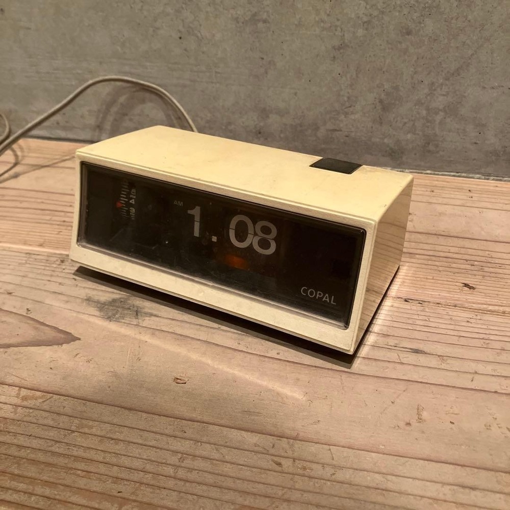Showa Retro Copal Flapping Clock RP-200 COPAL White