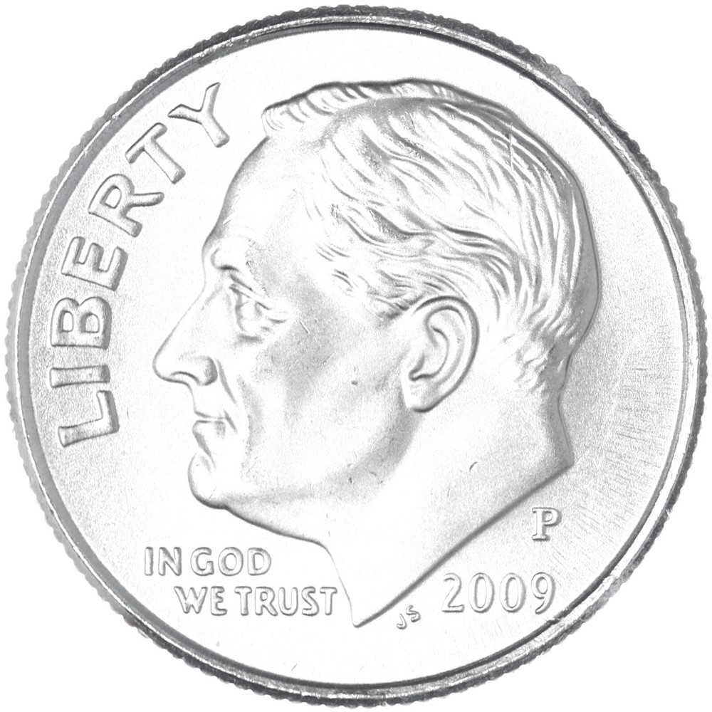 2009 P Roosevelt Dime Satin Finish