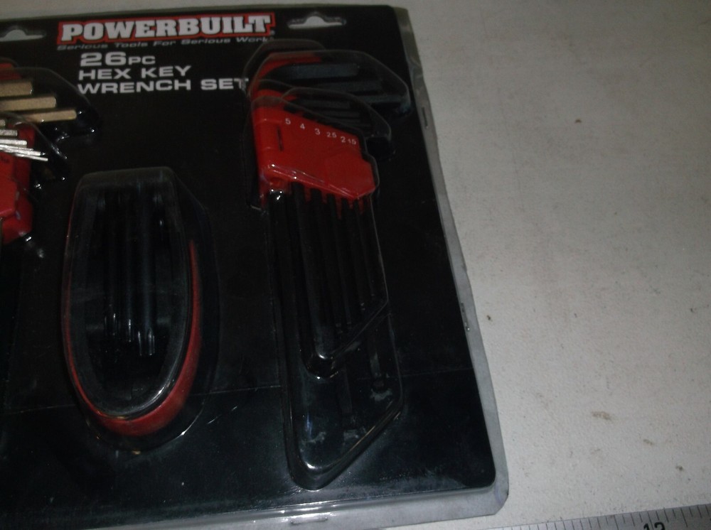 POWERBUILT 26 PC HEX WRENCH SET