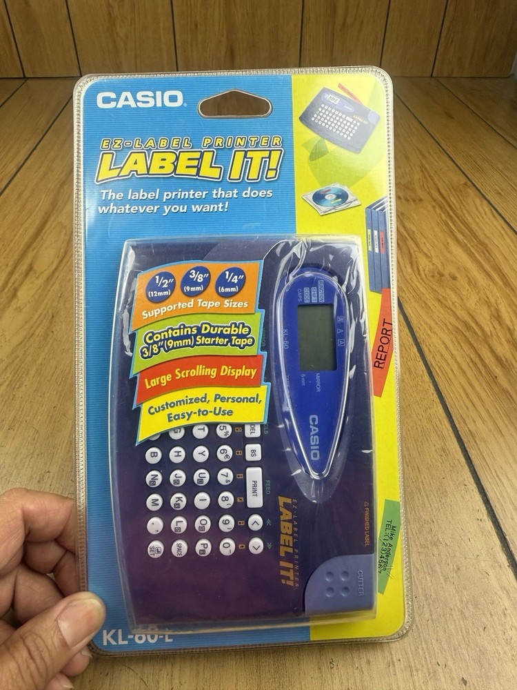 Casio KL-60L Label Maker Thermal Printer Compact System NIB Sealed