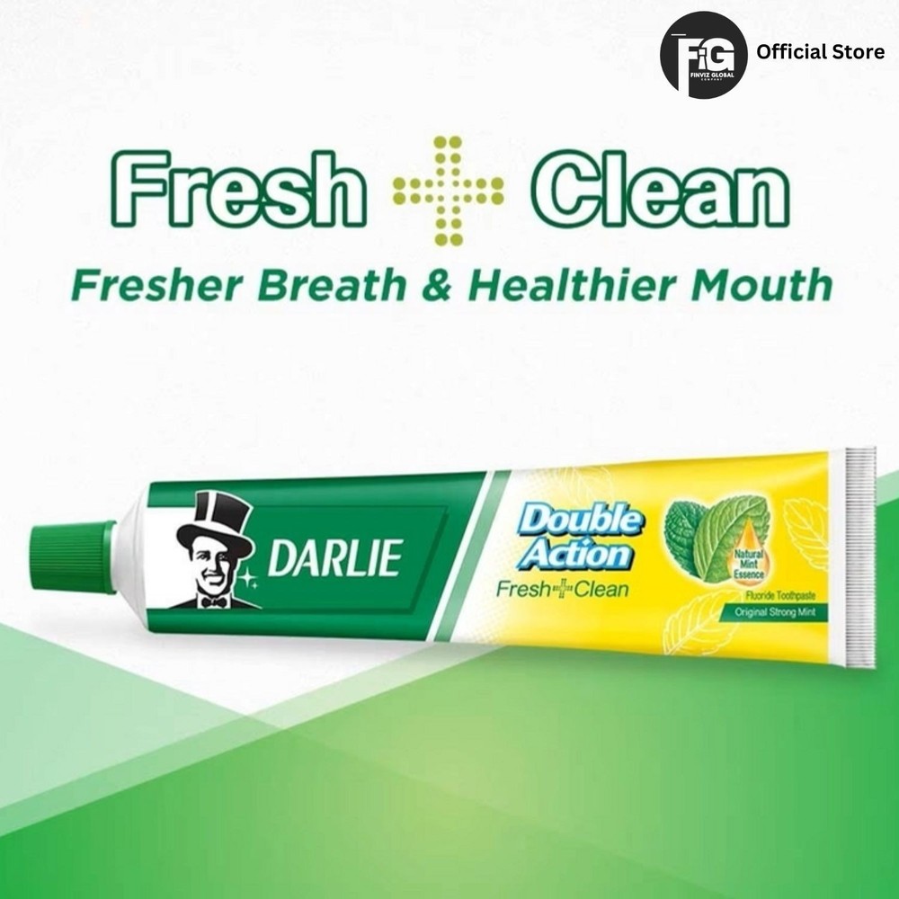 2x DARLIE Double Action JUMBO Fresh Strong Mint Toothpaste 250G (Value Pack)