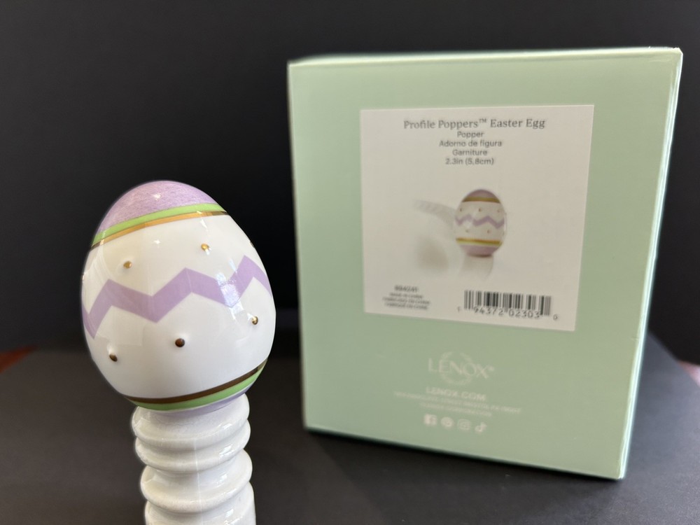 Lenox Profile Popper Easter Egg Mini fits Nora Fleming bases Spring Poppers NEW