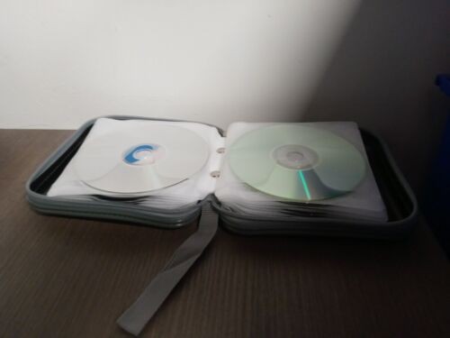 DVD Case for Car 32 Capacity CD Case Portable Hard Plastic Holder CD Protective