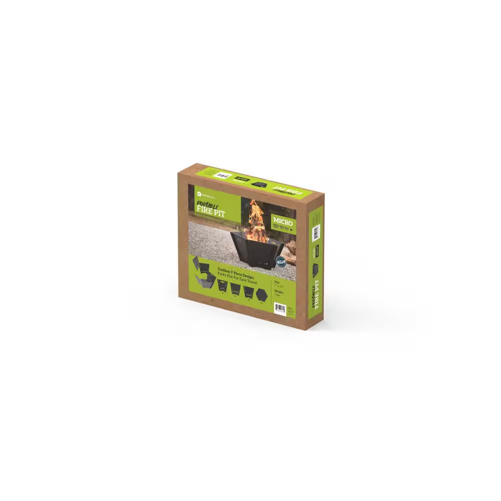 Micro Portable 11 In. Steel Fire Pit