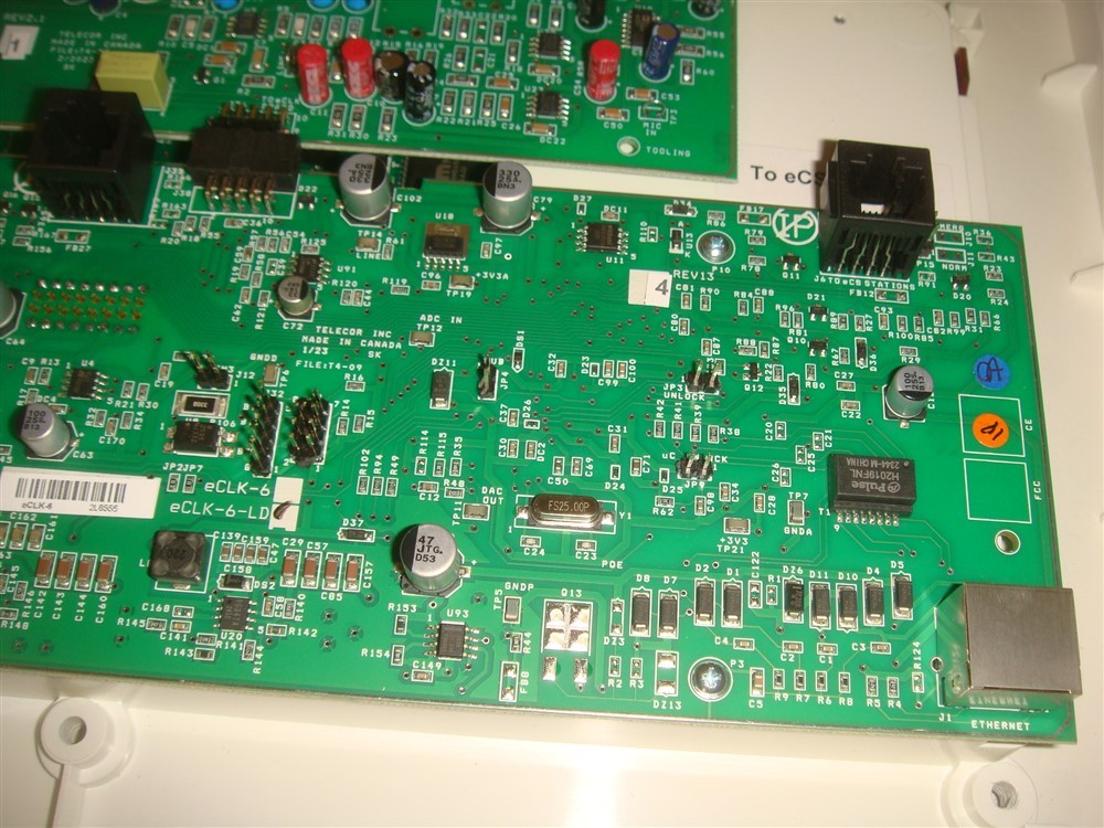 TELECOR ESERIES E2444-LD-MA DISPLAY CALENDAR CLOCK SPEAKER STROBE (l3)- READ!