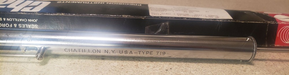 New! Chatillon 719-40MP 40Lb Spring Scale w/Max Reading