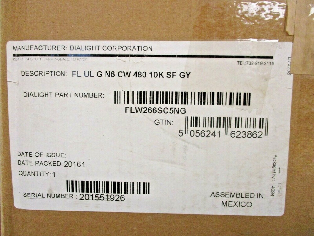 DIALIGHT, DUROSITE FLOODLIGHT, FLW266SC5NG
