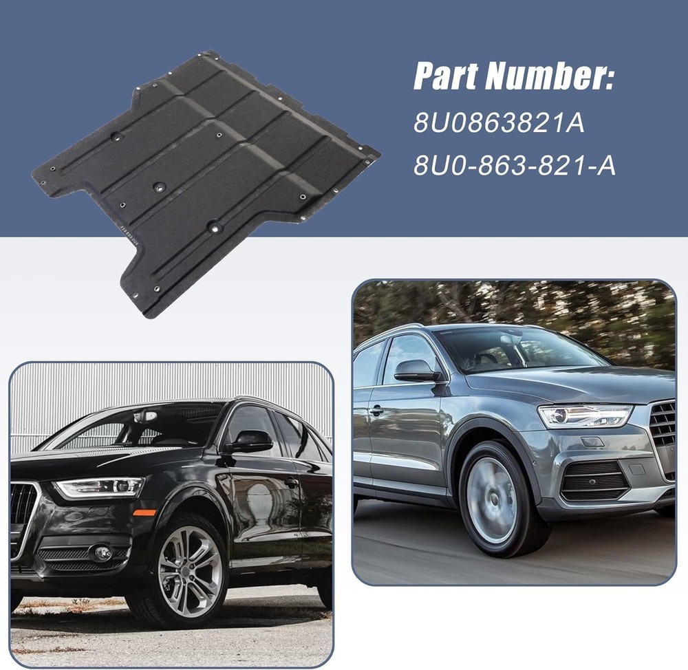 Engine Splash Shield Guard Compatible with Audi Q3 & Q3 Quattro 2011-2018