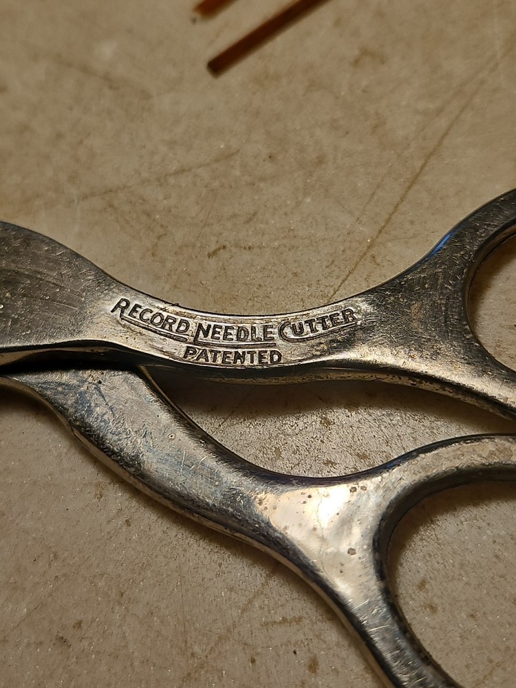 Antique Phonograph Record Fibre Needle Cutter With Some Triangular Trim Project