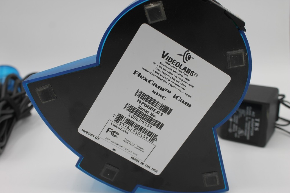 VideoLabs FlexCam iCam - Translucent Blue Document Camera *Untested*