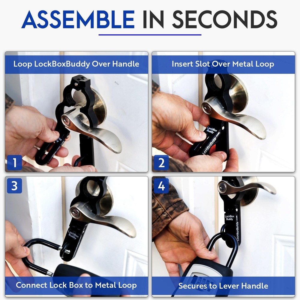 Lock Box Buddy - Secure Attachment for Lever 1,