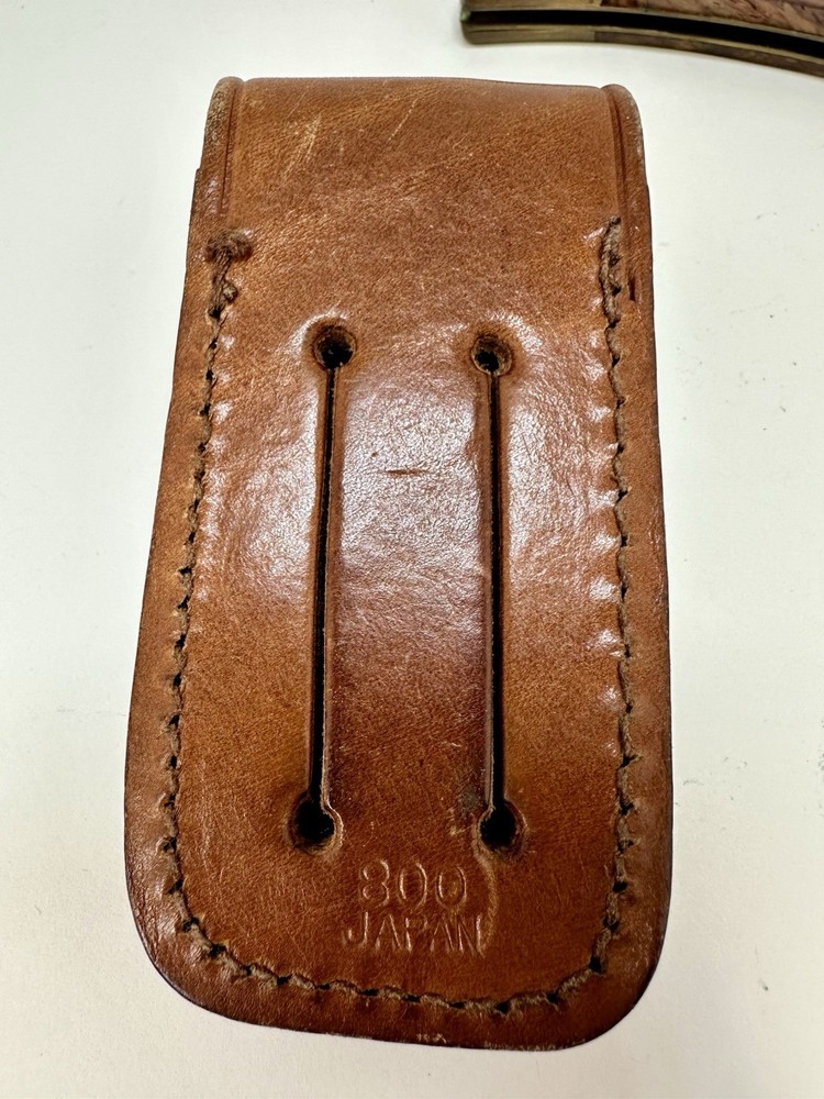 @ Sharp Model 800 Lockback Pocket Knife w/Matching Sheath