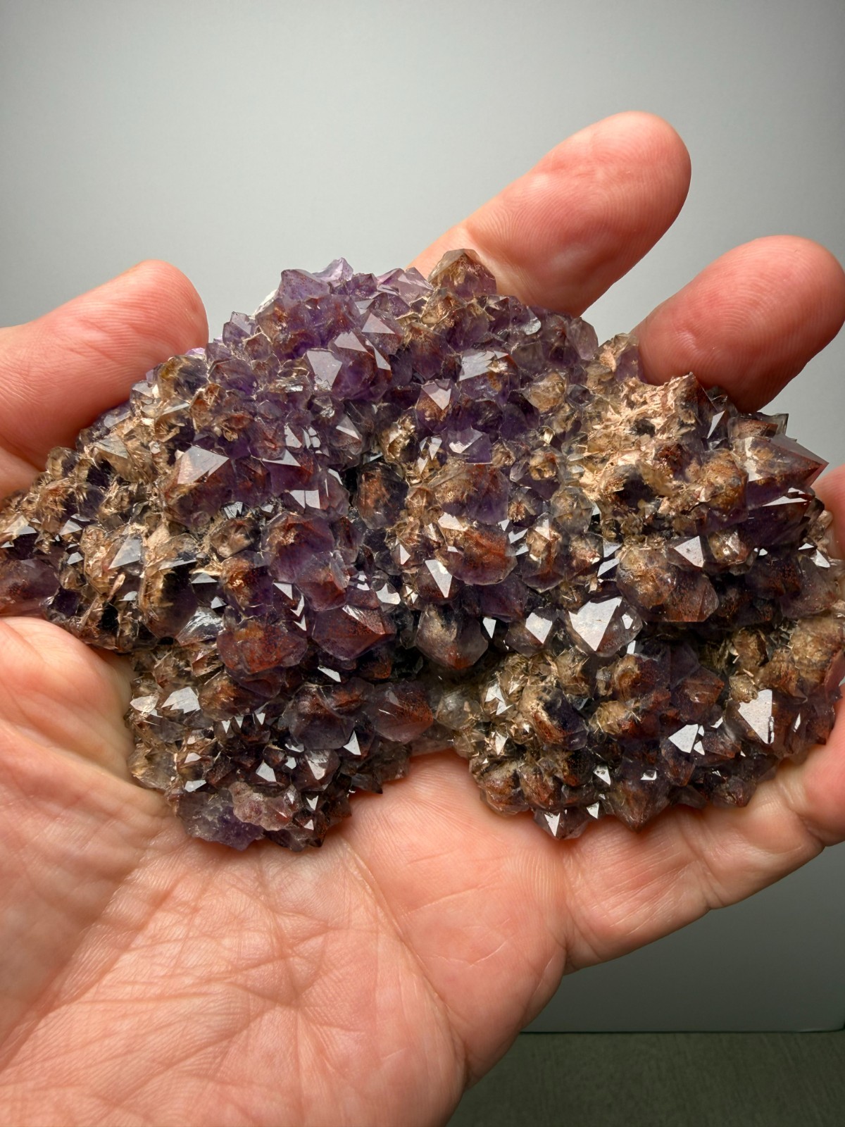 COLLECTORS!! Hematite included Amethyst plate - Blue Point Mine- Thunder Bay, CA