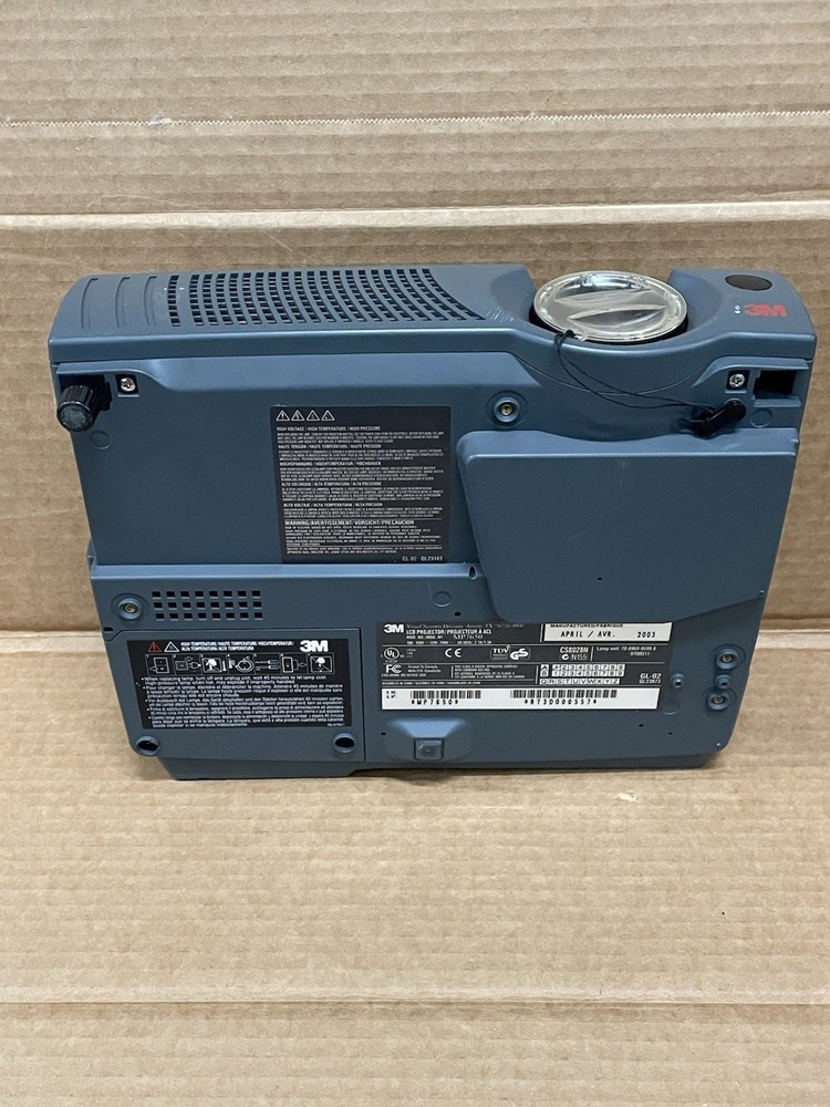 3M MP7650 Projector (Untested) No Cords
