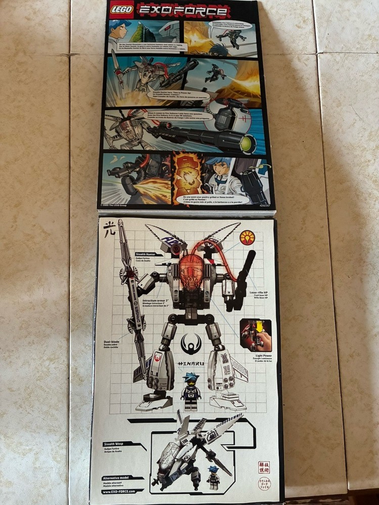 Lego BOXES ONLY Stealth Hunter Hikaru & Shadow Crawler Devastator Exo-Force
