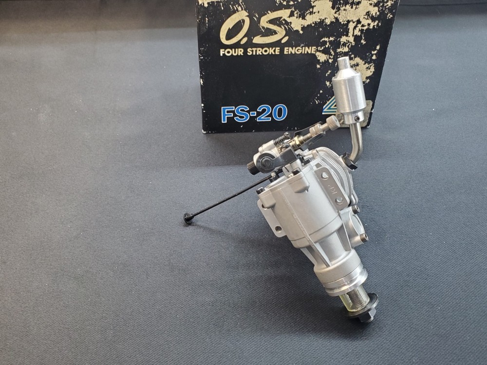 OS FS 20 FOUR STROKE, RC AIRPLANE ENGINE . LIGHTLY USED