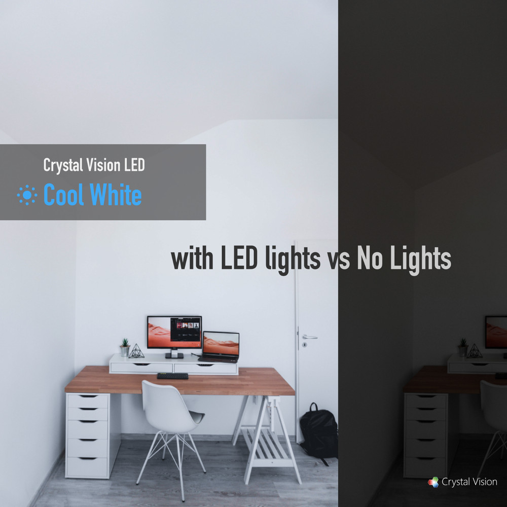 Crystal Vision Ceiling LED Light Kit Provided by Samsung w/ Dimmer Controller