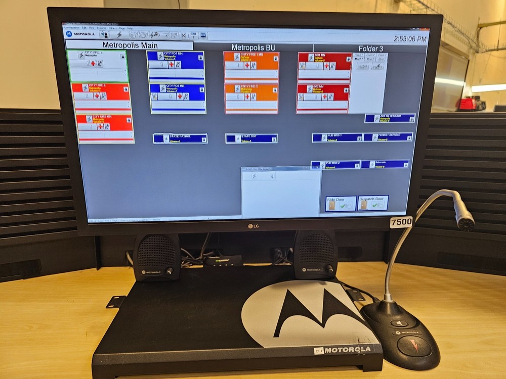 Motorola K2 Core Conventional Dispatch Console System Complete MCC7100 MCC7500