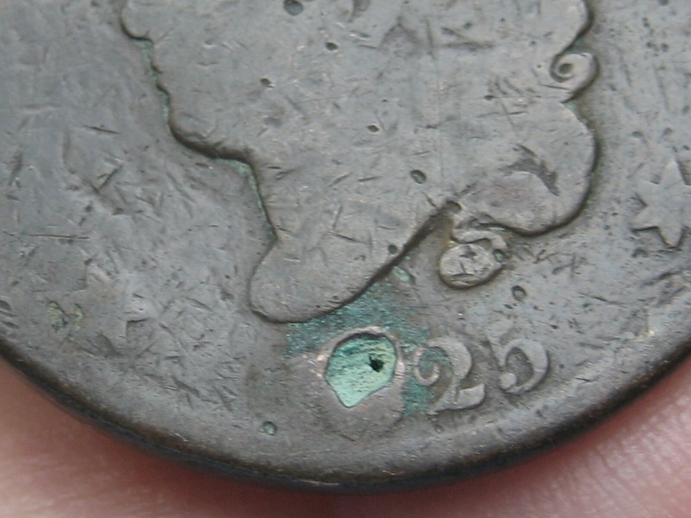 1825 Matron Head Large Cent- About Good Details