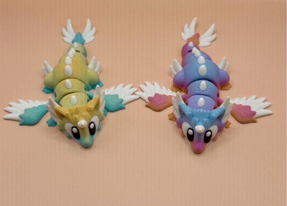 3D Printed Jiggle Pet Celestial Dragon