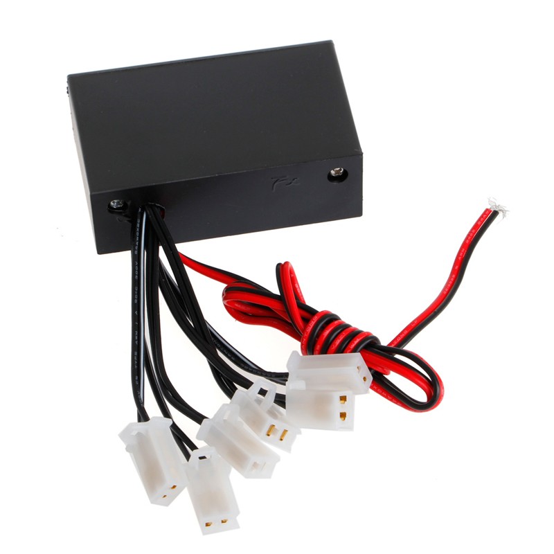 6 Ways LED Car Strobe Flash Light Lamp Emergency Flashing Controller Box for DC