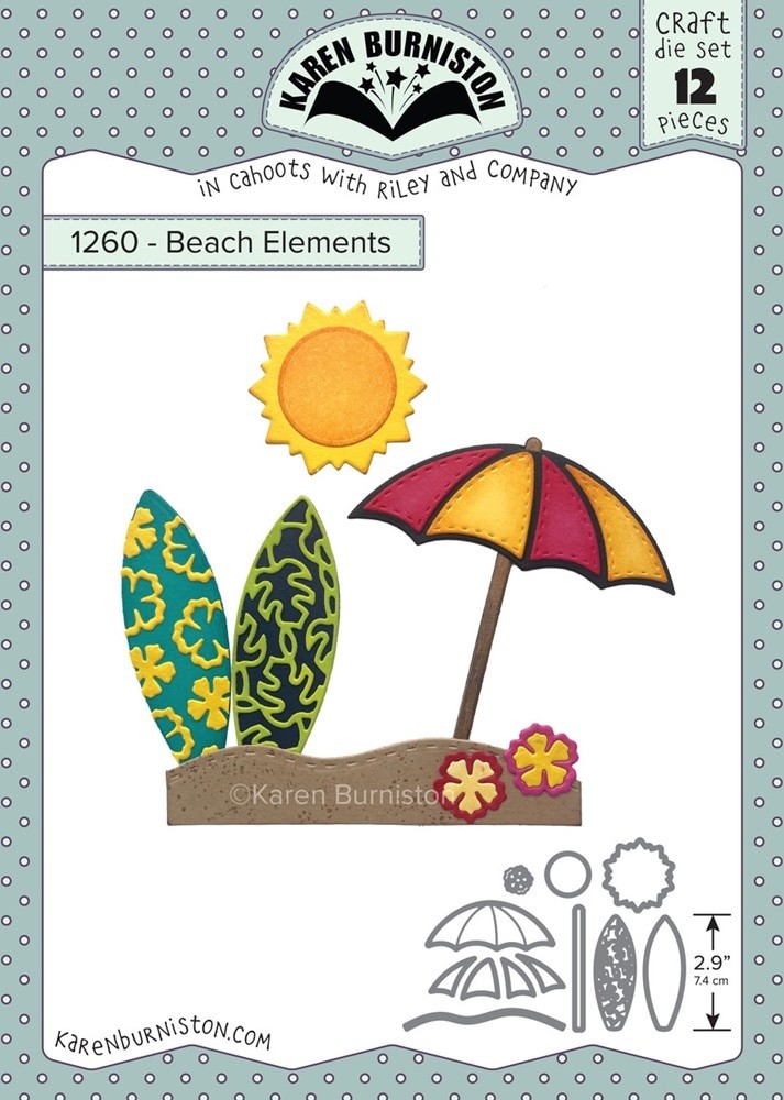 Karen Burniston Die 1260 - Beach Elements