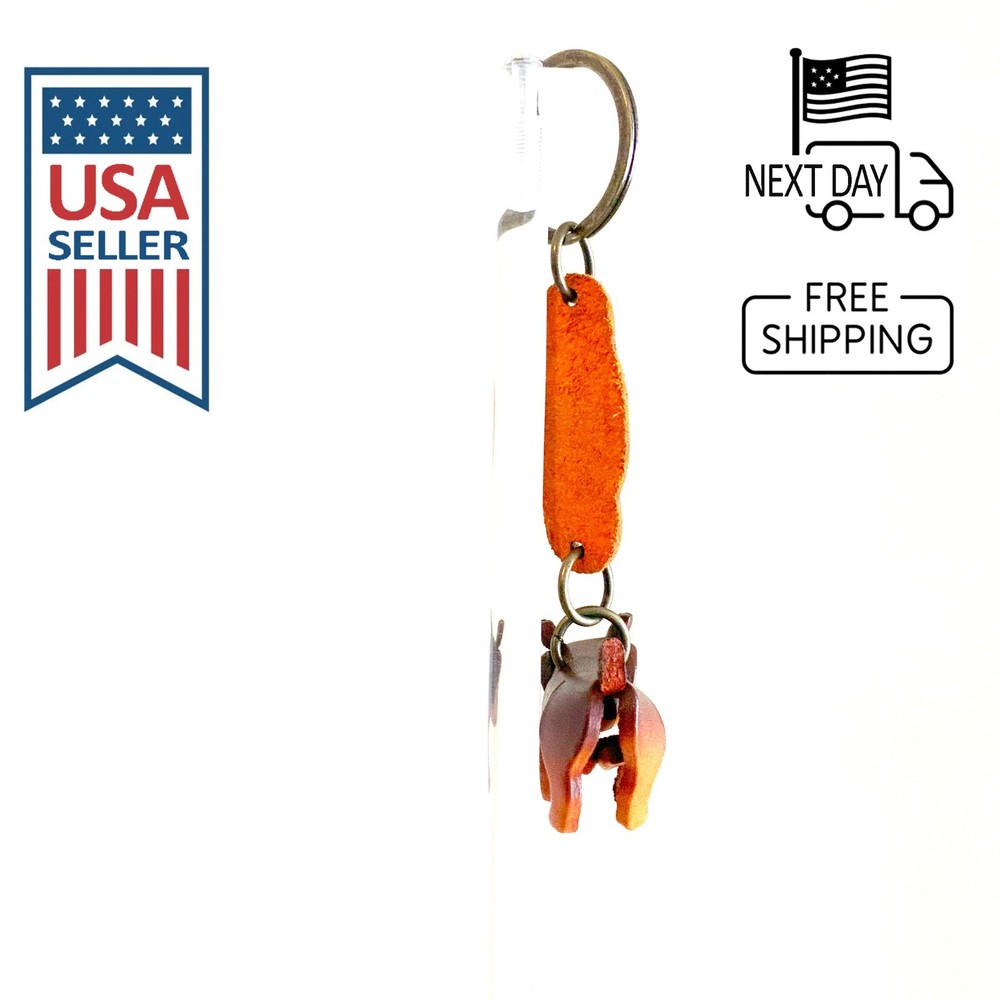 Bull Terrier Handmade Leather Keyring