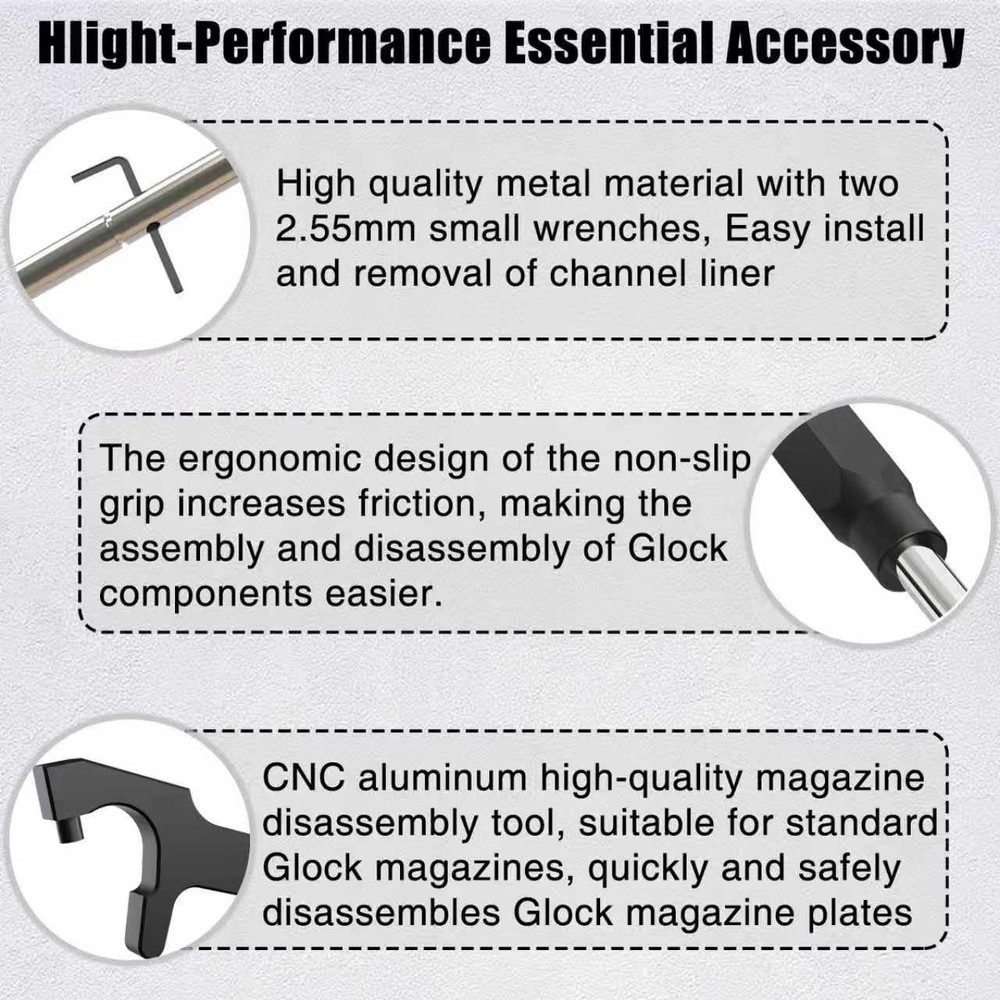 G-Lock Tool Kit with Storage Bag Front Sight Small Black