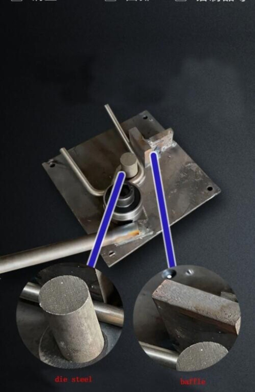 1MM-8MM Manual Steel Bar Bender Portable Construction Building Bending Machine