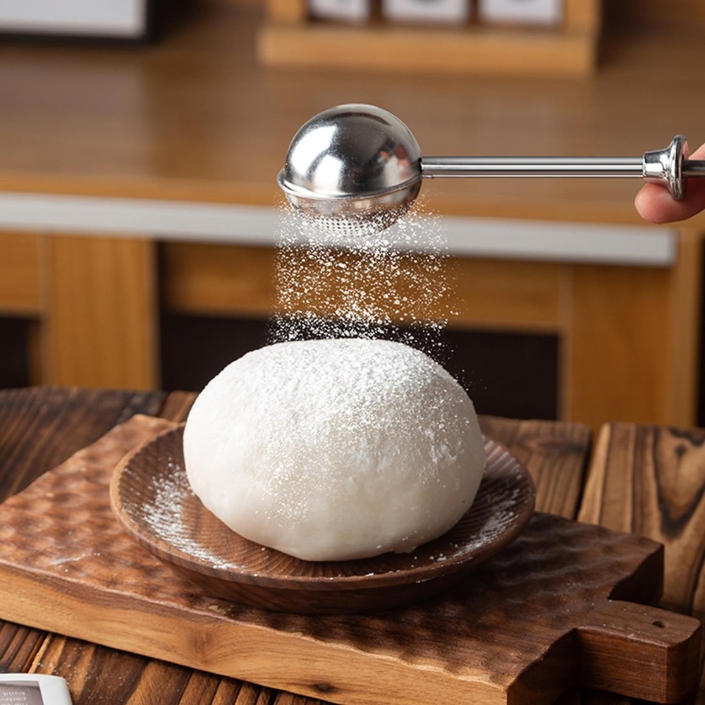 Powdered Sugar Shaker Duster Mini Sifter Flour Duster For Bread Baking With 1...