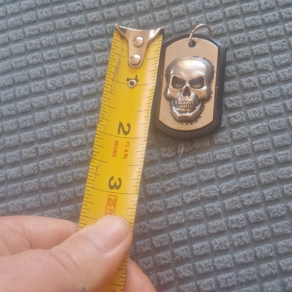 Military Dog Tag Original with Rubber Silencer 'DRIVEN' Inscription