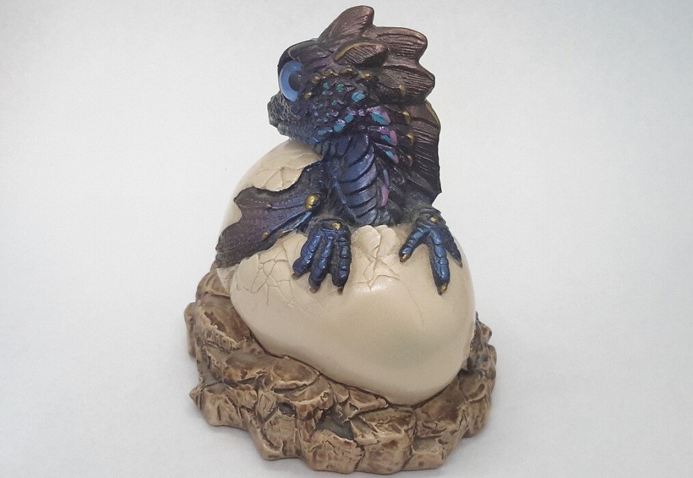 Hatching Dragon Figurine Windstone Editions Peacock
