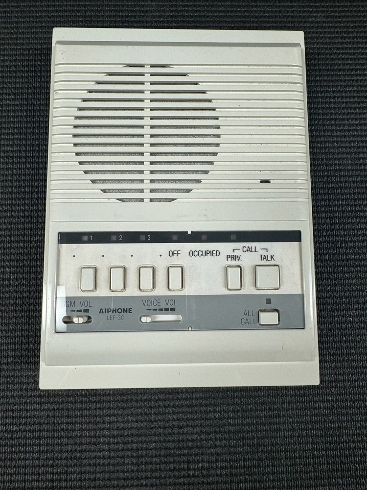 Aiphone 3-Call Intercom Master Station Model# LEF-3C Used