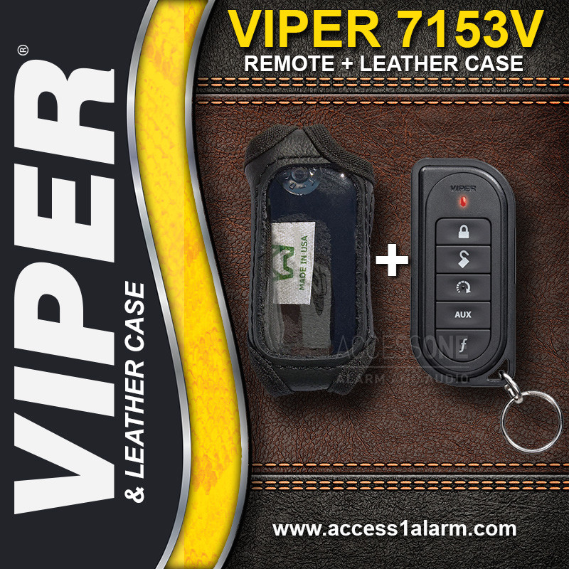 Viper 7153V 1-Way Remote Control WITH High Quality Leather Case For Viper 5601