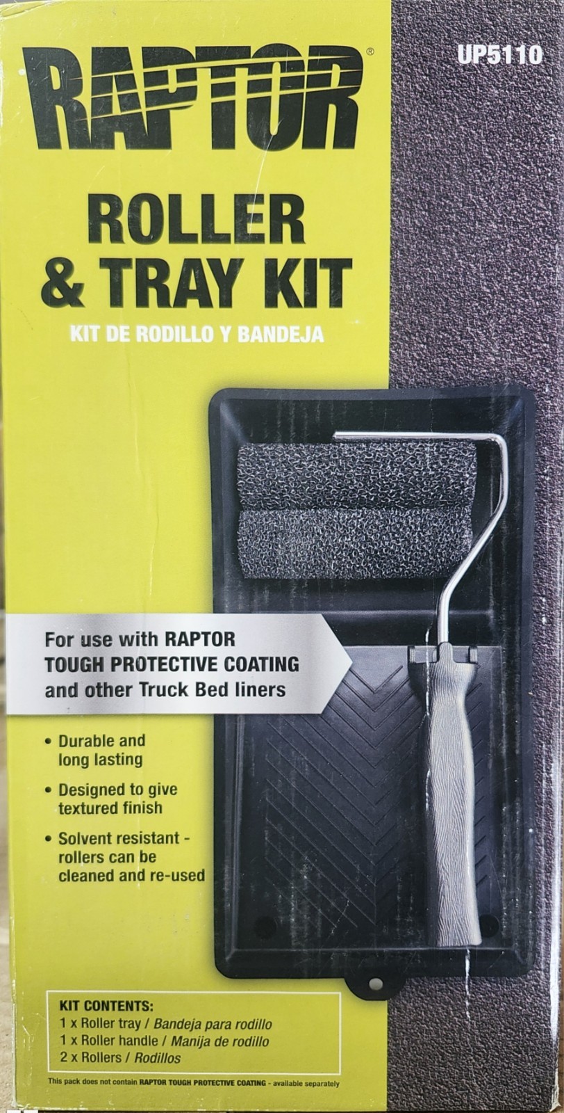 Premium Raptor UP5110 U-POL Roller and Tray Kit for Roll on Bed Liners