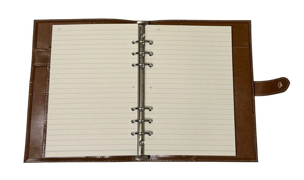 Forest Loose Leaf Leather Notebook ~ Brown ~ NEW