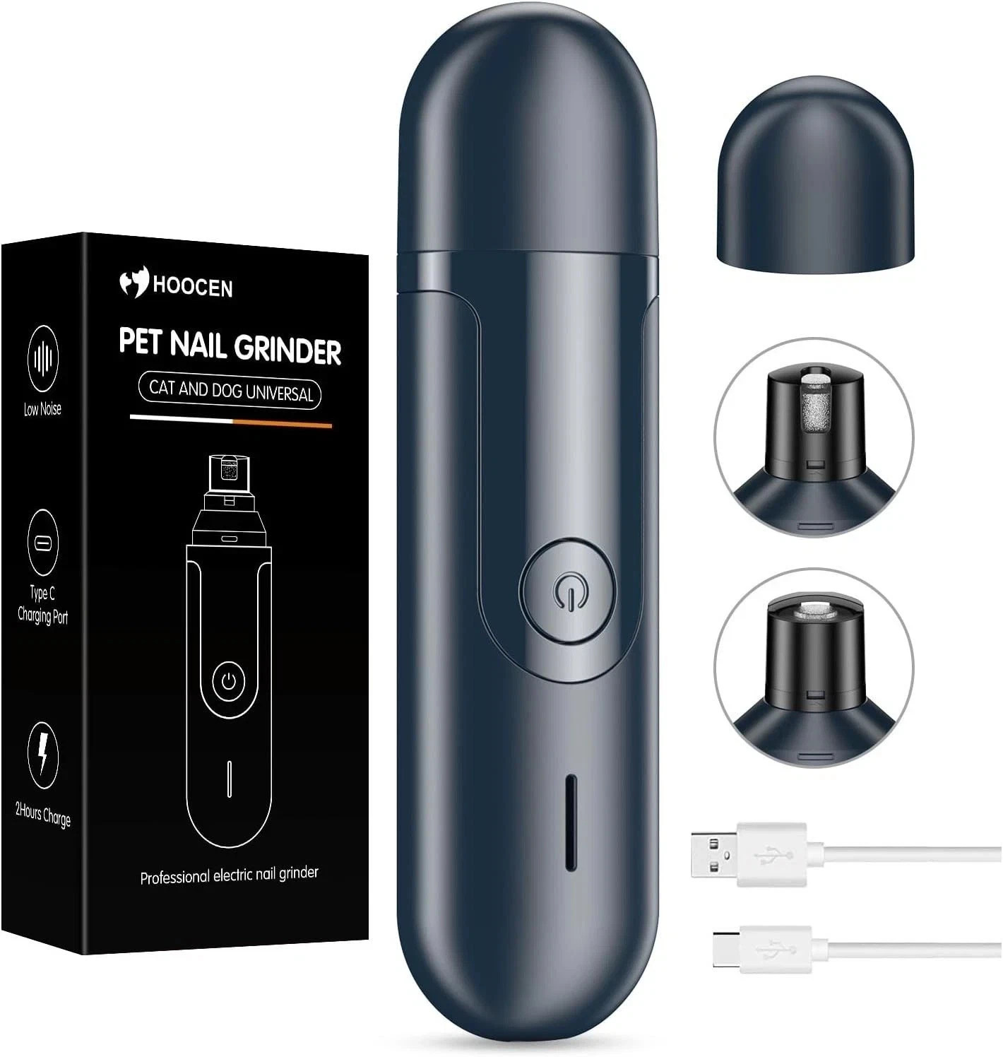 Upgraded Silent Groom Pro Nail Grinder Heusom Silent Grind Pro for Dogs Nail NEW