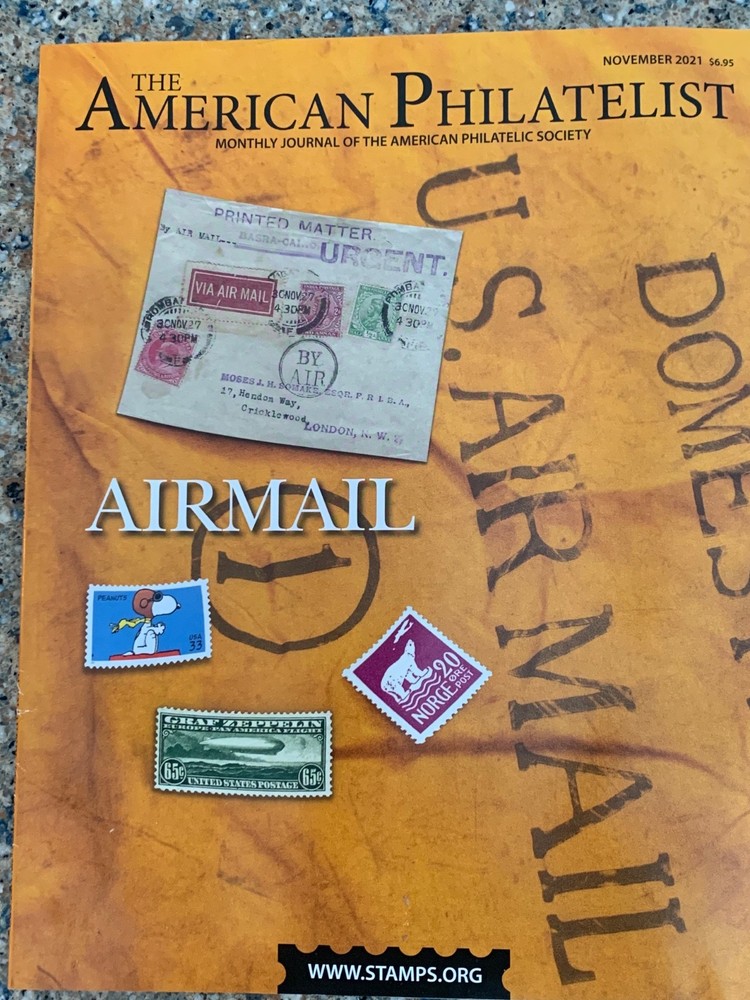 American Philatelist Magazine  2021, November