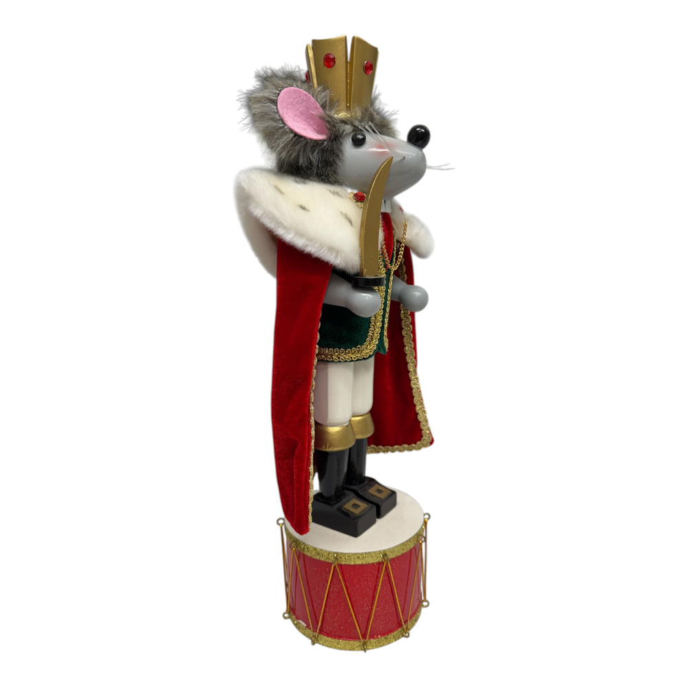 Vintage Lord & Taylor Mouse King Nutcracker 18" with Box 2003 EUC