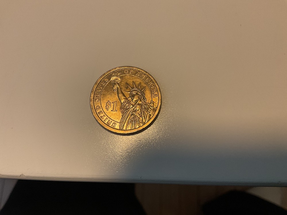 Franklin Pierce 2010 1 dollar error coin