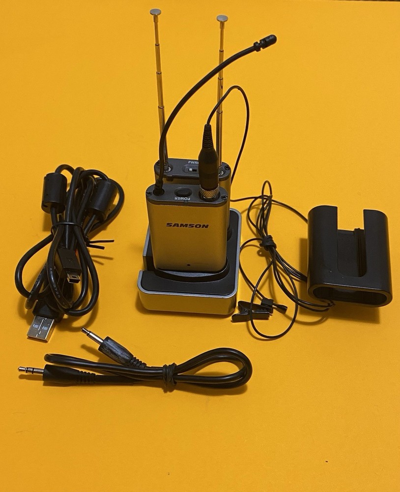 Samson AirLine Micro Wireless Camera Microphone System AL2 AR2 Untested