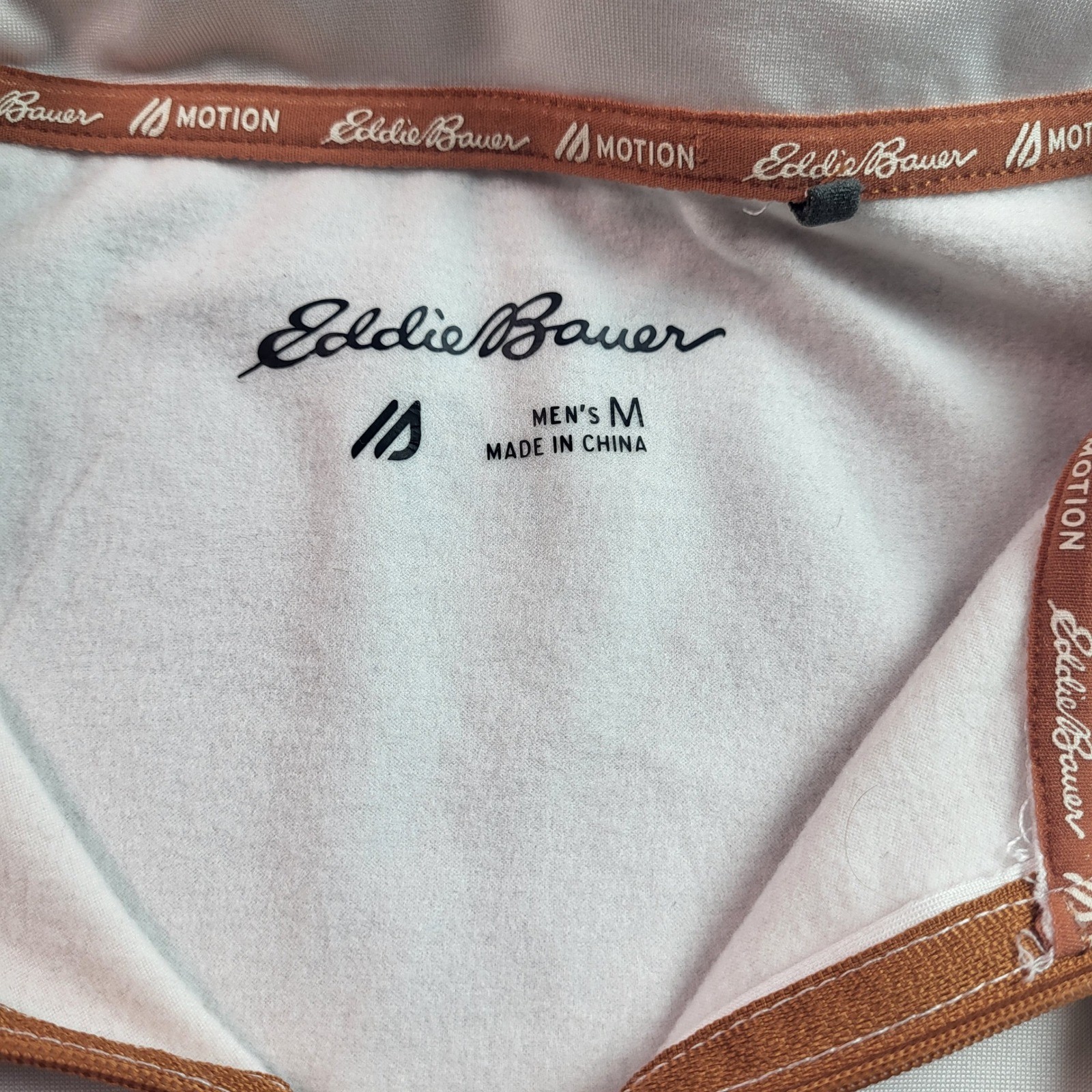 Eddie Bauer Motion Mens Medium Long Sleeve 1/4 Zip Freedry Pullover Shirt