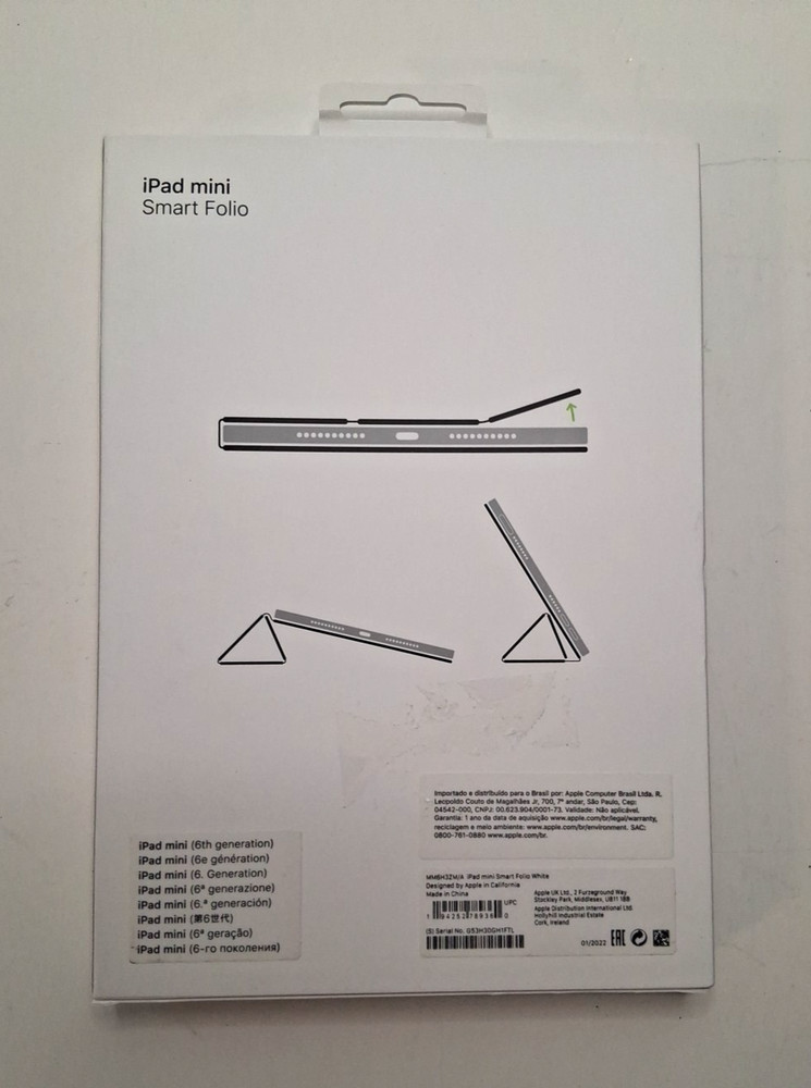 Apple Smart Folio for iPad mini 6th Gen. - White New