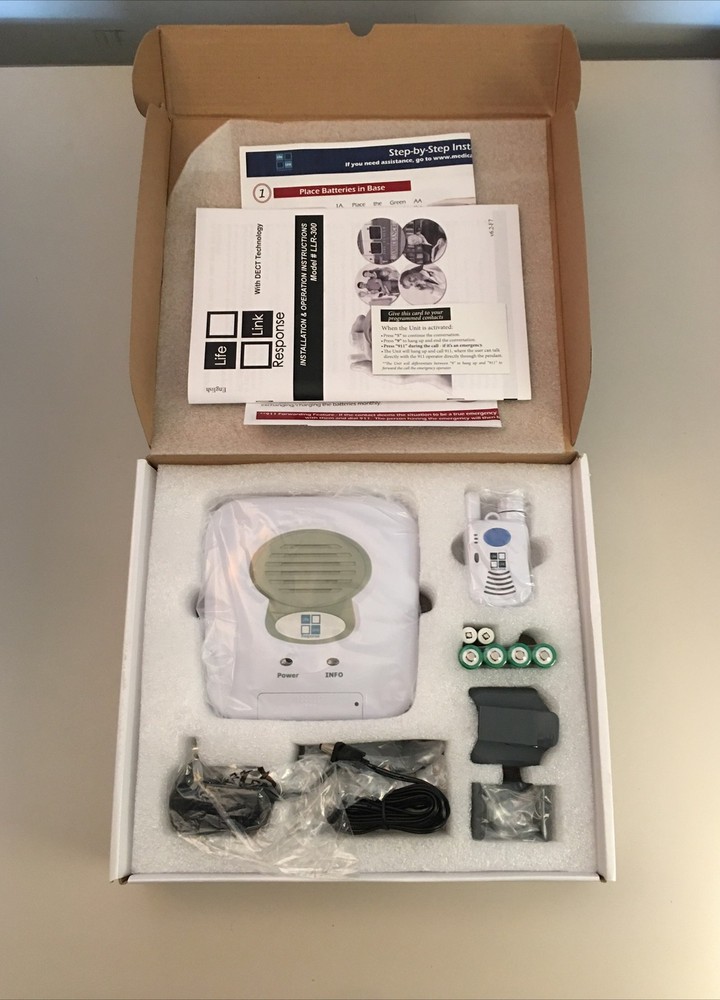 Life Link Personal Emergency Response System Dialer w/ Pendant Communicator