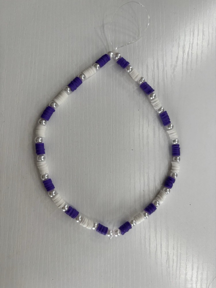 Purple Phone Wristlet Charm