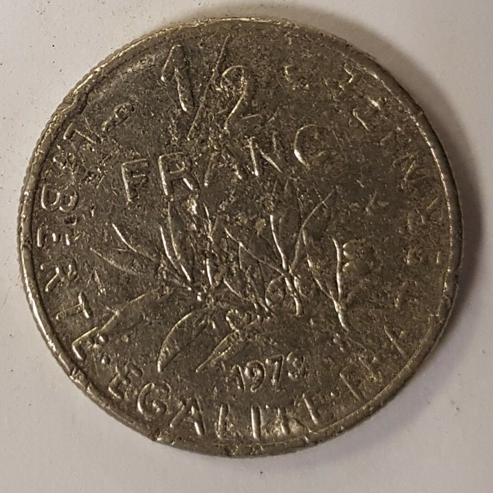 French 1973 Half Franc