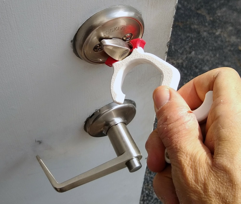 GERM BUG Hands free Anti Germ virus protection avoidance Grab Hook