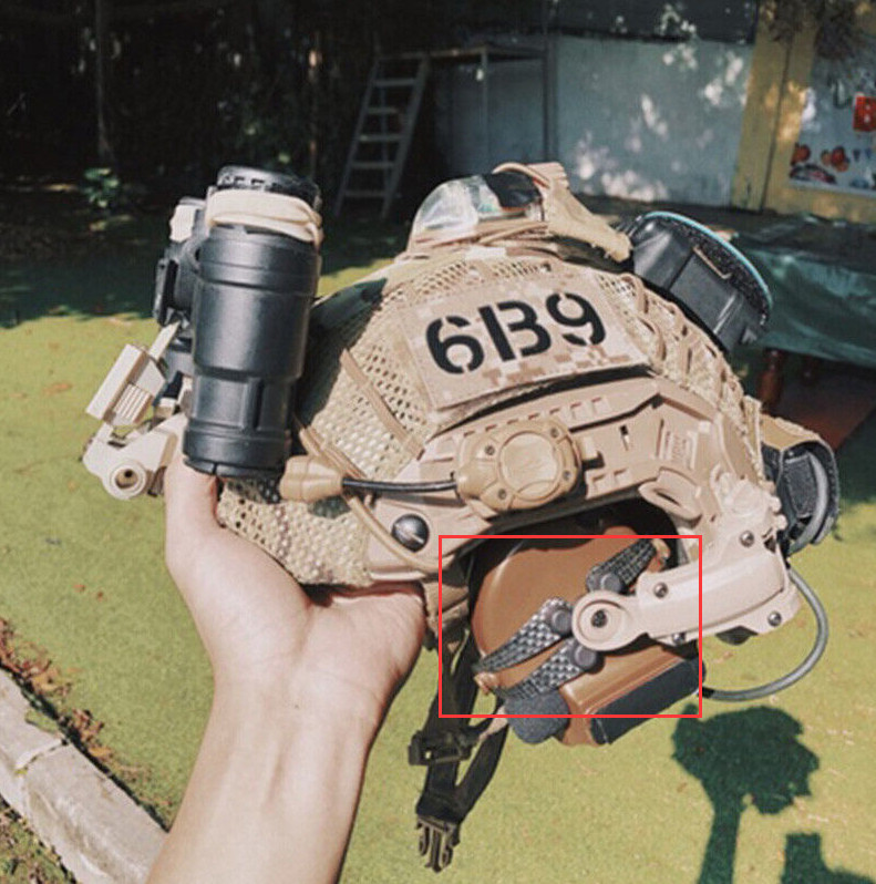 C3 AMP Headset Connect Arm Bracket Adapter Holder Connect Ops Core Helmet Rail