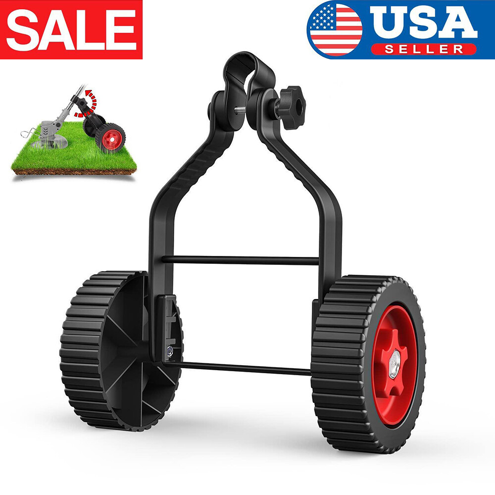 Universal Grass Rope Trimmer Weeder Stabilizing Height Adjustable Support Wheel