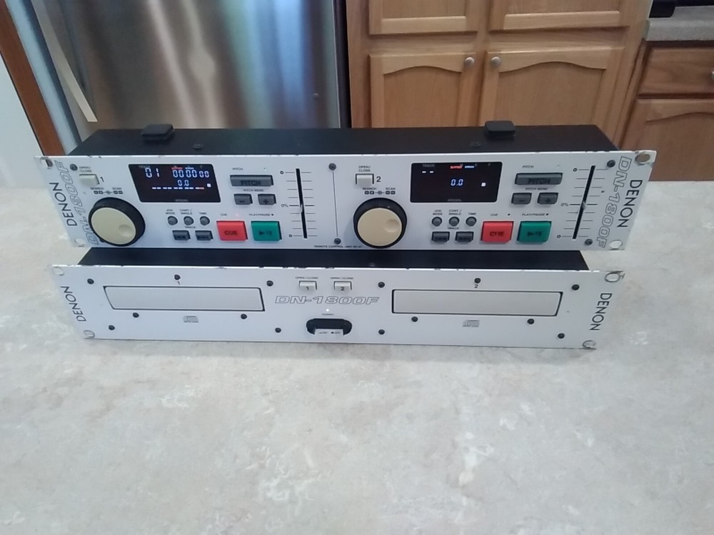 DENON DN-1800F Dual CD Player & Remote Control Unit + RC-47 Set -Read Descriptio